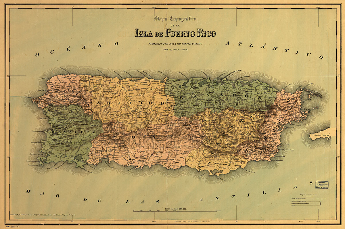 Mapa Topografico De Puerto Rico 16 G E O I S L A Mapa Topografico De Puerto Rico 16 G E O I S L A