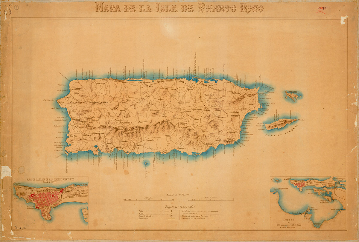 Mapa De La Isla De Puerto Rico C 18 G E O I S L A